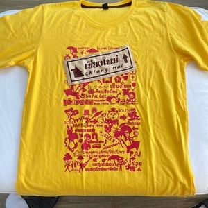 New Yellow tee from thailand, chiangmai